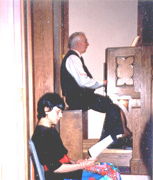 Barry Valentine playing the Pipe Organ